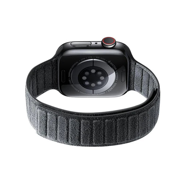 Alcantara Apple Watch Bandje - Space Grey - 42/44/45mm & Ultra (49mm)