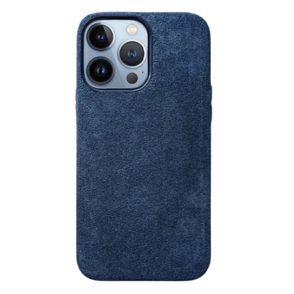 iPhone Alcantara Case - Ocean Blue