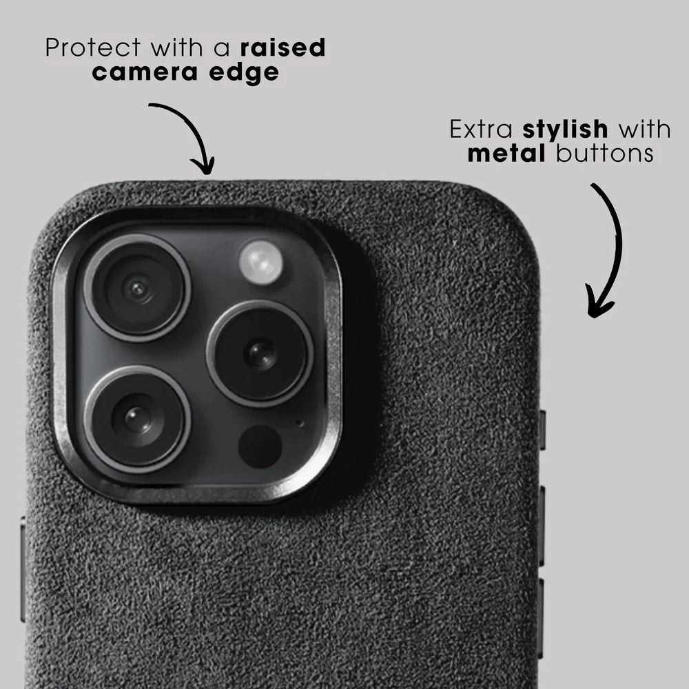 iPhone Alcantara Case - Space Grey