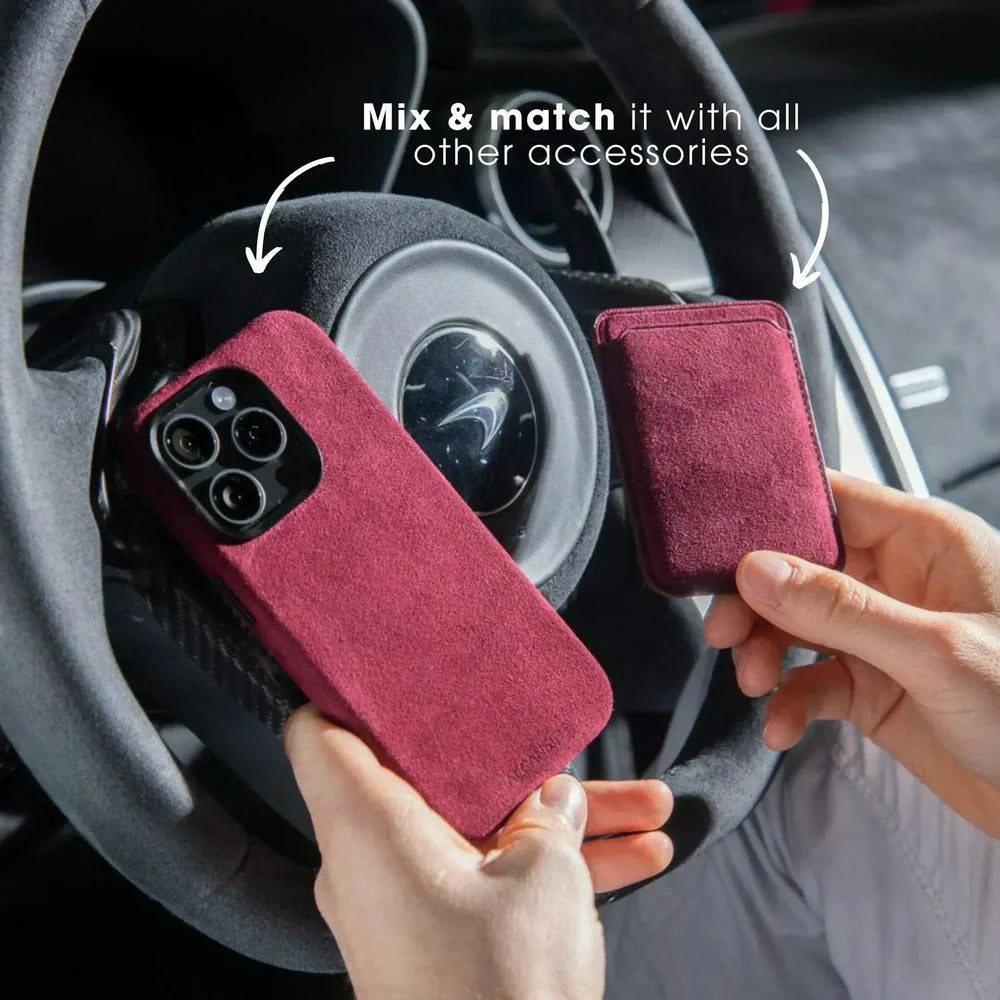iPhone Alcantara Case - Wine Red