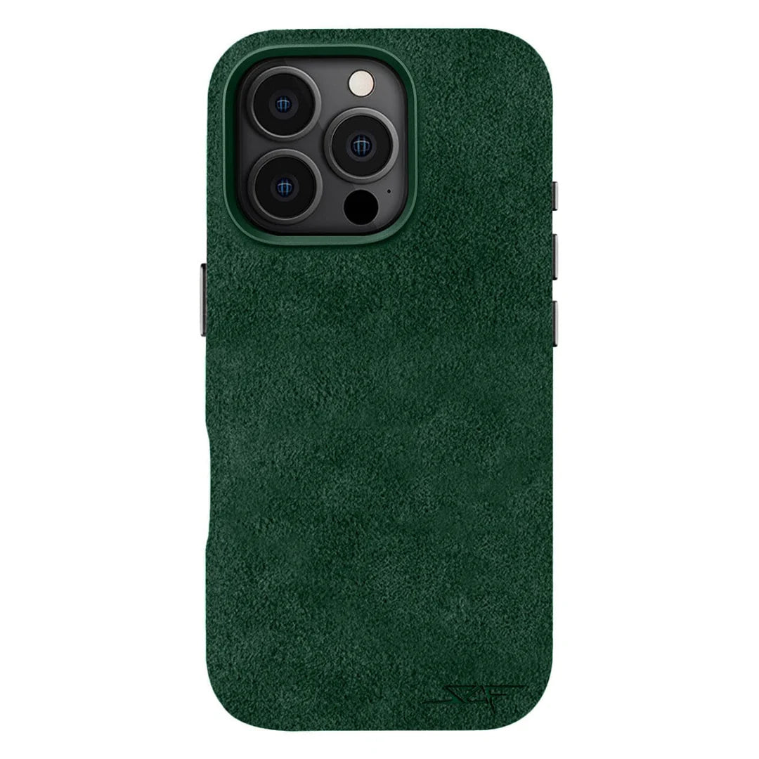 iPhone Alcantara Case - Midnight Green