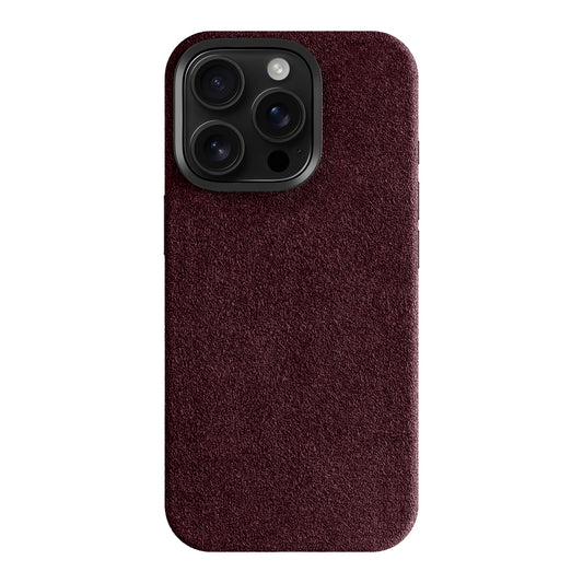 iPhone Alcantara Case - Wine Red